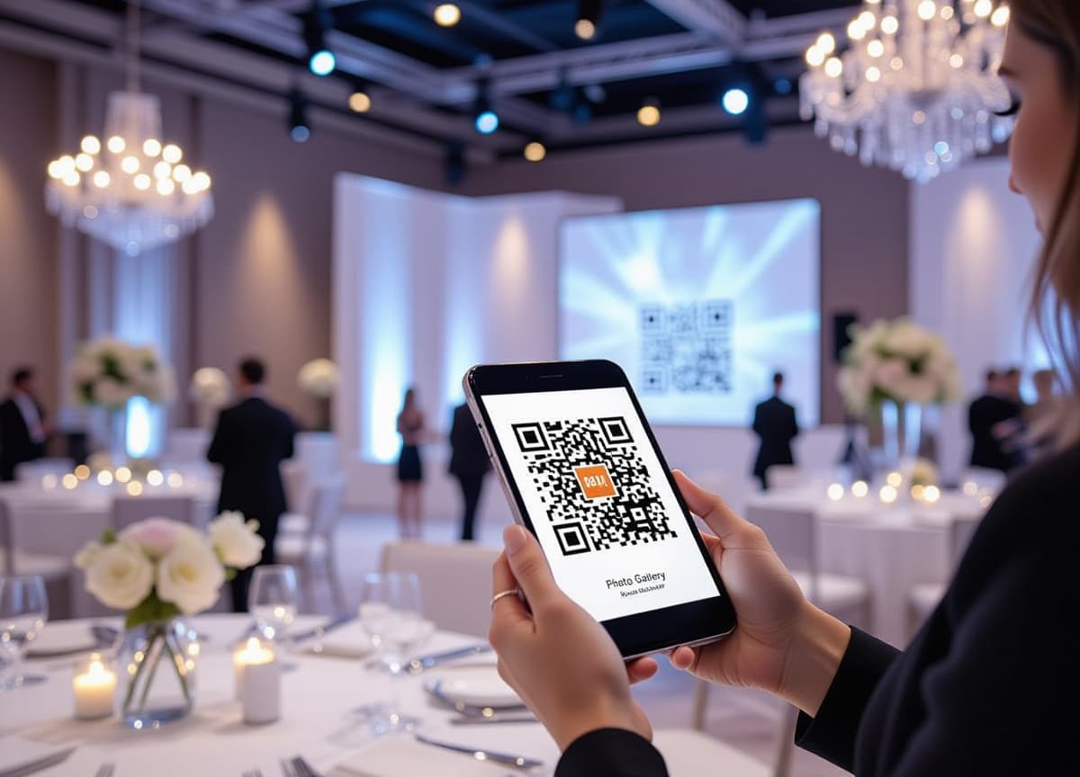QR code pour accéder au photobooth décentralisé