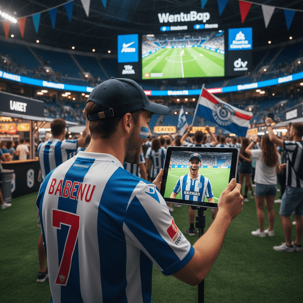 Fan zone avec photobooth WaiBooth en action