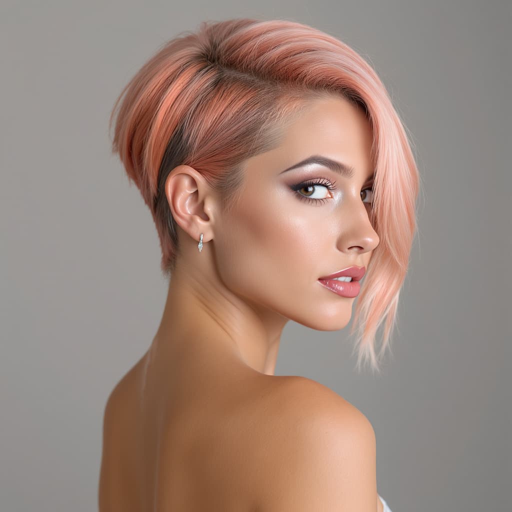 Client utilisant photobooth IA pour coiffure