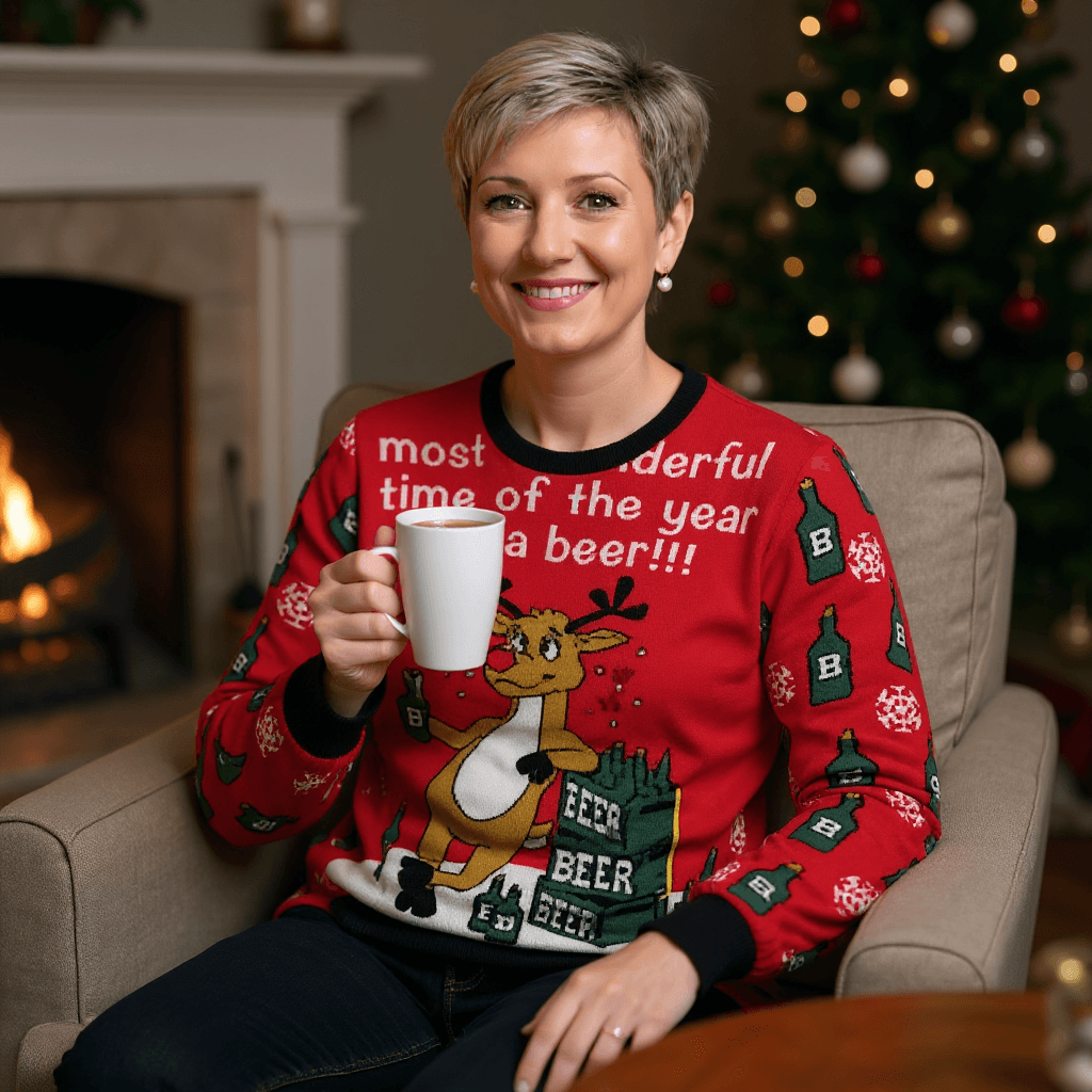 Résultat pull de Noël avec IA