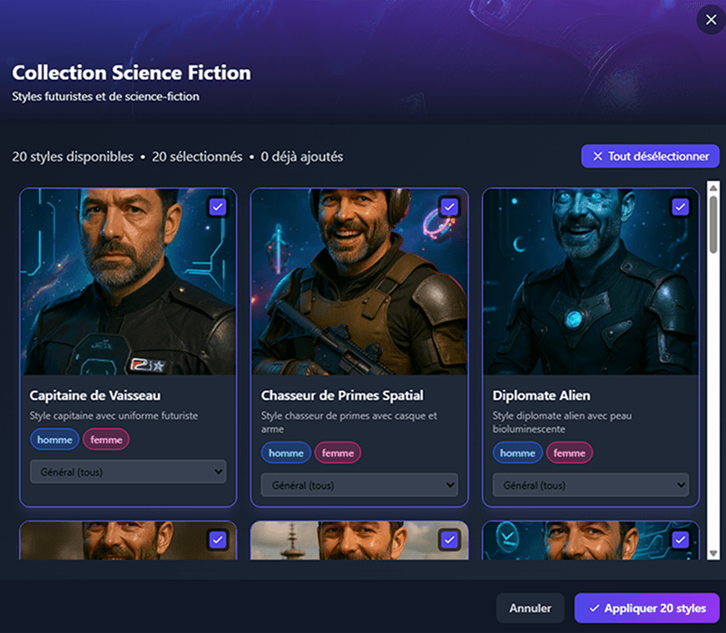 Exemple de photobooth IA